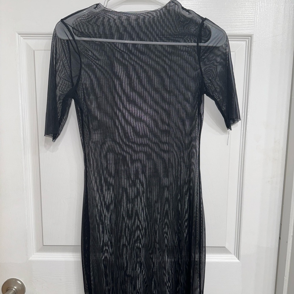 Sheer midi dress